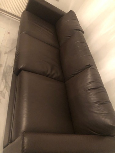 Seat leather sofa - leather, brand