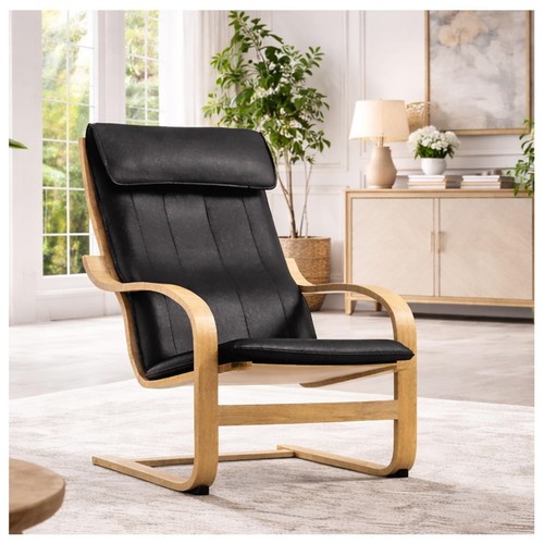 Faux leather poang chair cover - faux,